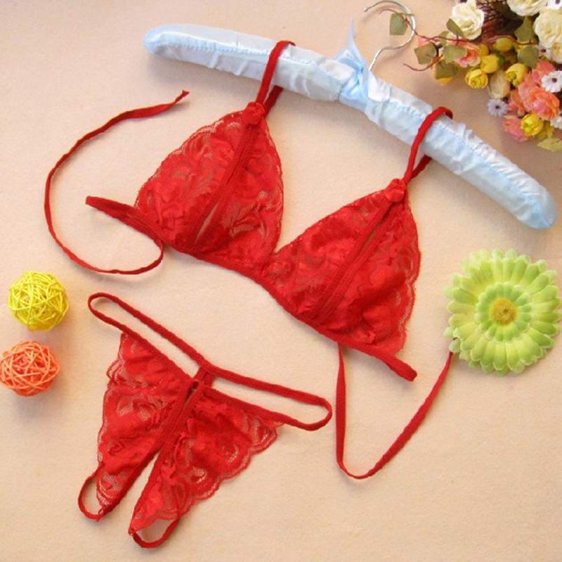 Bộ đồ lót ren lưới gợi cảm giá rẻ Đồ lót ren xẻ khe sexy Áo lót ren không gọng mềm mại thoáng mát Bộ đồ lót giá siêu rẻ