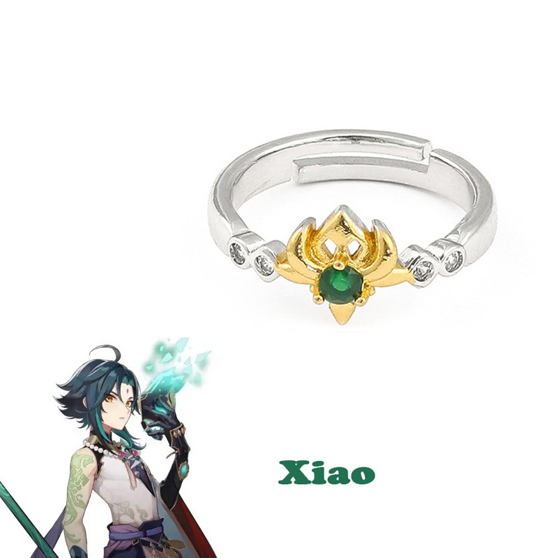 Nhẫn Thép Không Gỉ Hình Anime Genshin Impact