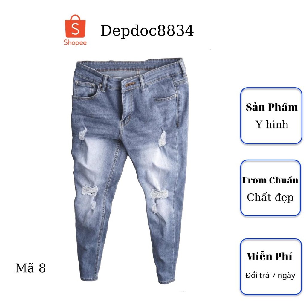 Quần jean nam cao cấp, chất liệu bò ( jean ) mềm mịn, from chuẩn, có nhiều mẫu đẹp mới đi kèm depdoc105 | BigBuy360 - bigbuy360.vn