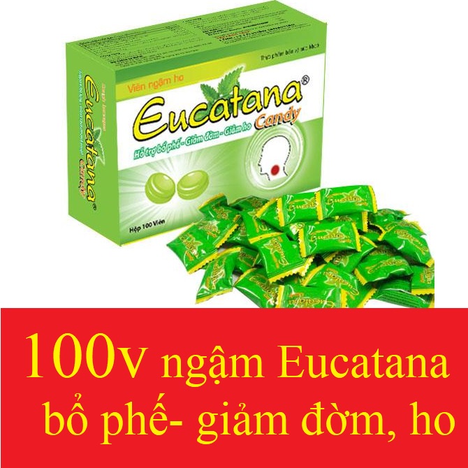 Viên ngậm ho Eucatana  nguồn gốc thảo dược, giảm ho, đau rát họng