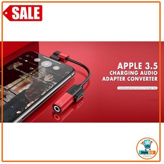 Cáp chuyển đổi 2 trong 1 vừa nghe nhạc vừa sạc dành cho iphone tiện dụng, nhỏ gọn, cáp sạc