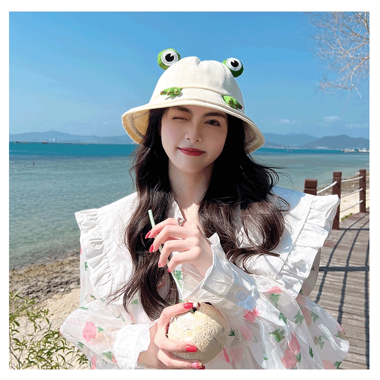 Nón Tai Bèo Ếch Xanh Dễ Thương Jussy Fashion Mũ Bucket Nữ Phong Cách Hàn Quốc Hot Trend