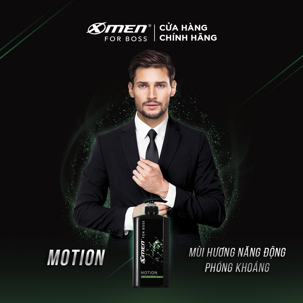 Sữa tắm Nước hoa X-Men For Boss Motion 650g, sữa tắm xmen nam Mùi hương năng động phóng khoáng dành cho phái mạnh