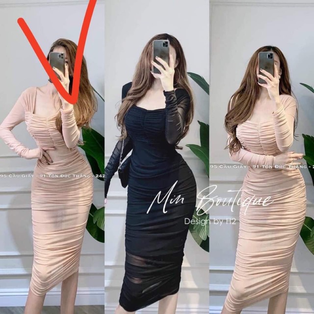 Váy body tôn dang
