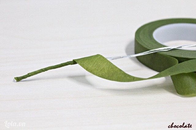 Sáp cuốn cành màu xanh- nâu