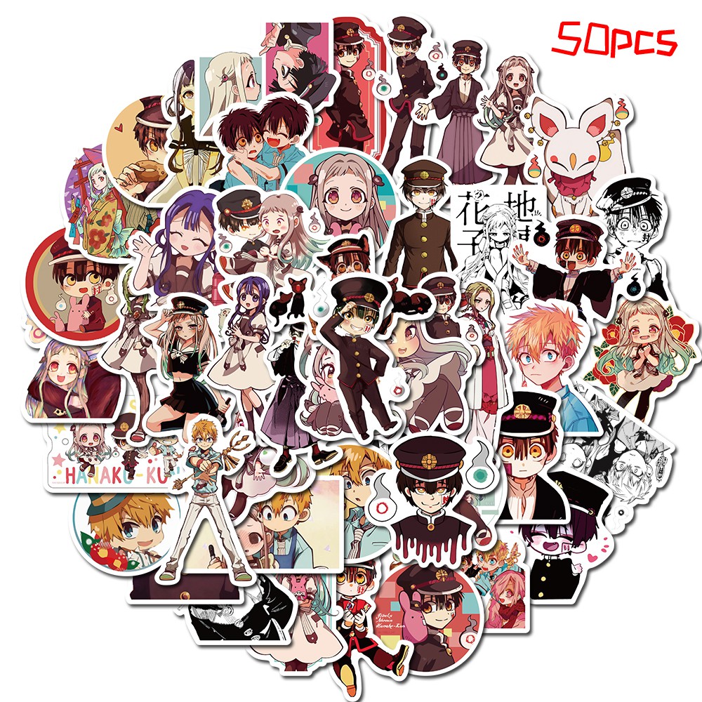 Bộ 50 miếng dán trang trí in hình hoạt hình Yugi Amne | BigBuy360 - bigbuy360.vn