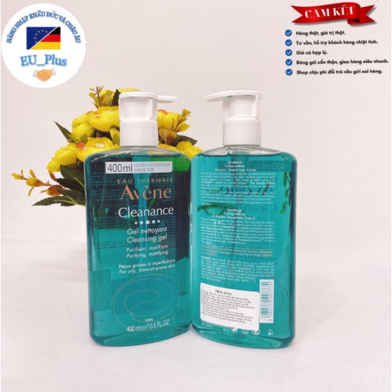 Sữa rửa mặt giảm dầu mụn Avene Cleanance 400ml - xuất xứ Pháp