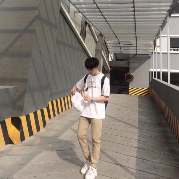 Quần Kaki, Quần Ống Đứng Basic Nam Nữ Unisex Cạp Chun Dáng Dài - Homies Saigon