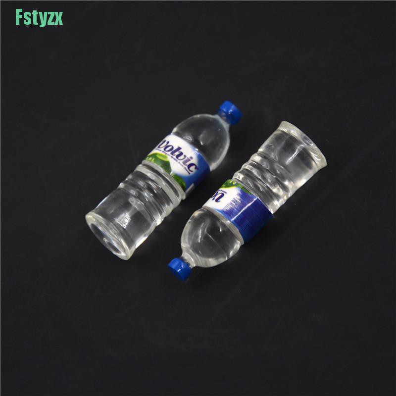 fstyzx 2pcs Bottle Water Drinking Miniature DollHouse 1:12 Toys Accessory Collection