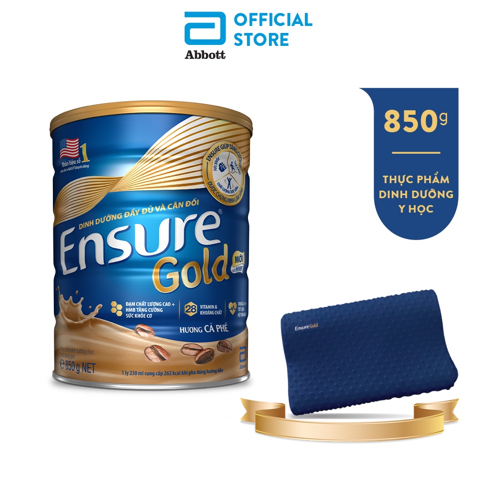 Sữa bột Ensure cà phê 850 gram/lon