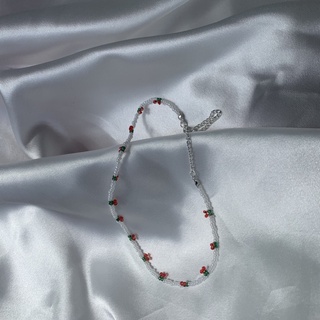 Dây Chuyền Hạt Cườm Quả Cherry