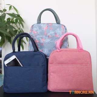 Hộp cơm văn phòng thủy tinh chia ngăn chống tràn Túi giữ nhiệt + Bộ thìa - Hộp đựng thực phẩm cao cấp(Nắp liền thìa)