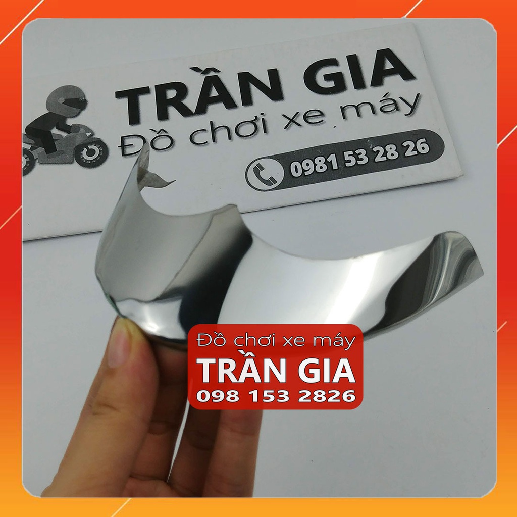 Chỉ mũi dè trước sau inox xe Nozza đời đầu năm 2011-2012-2013, ốp mỏ đuôi dè chắn bùn - phụ kiện trang trí