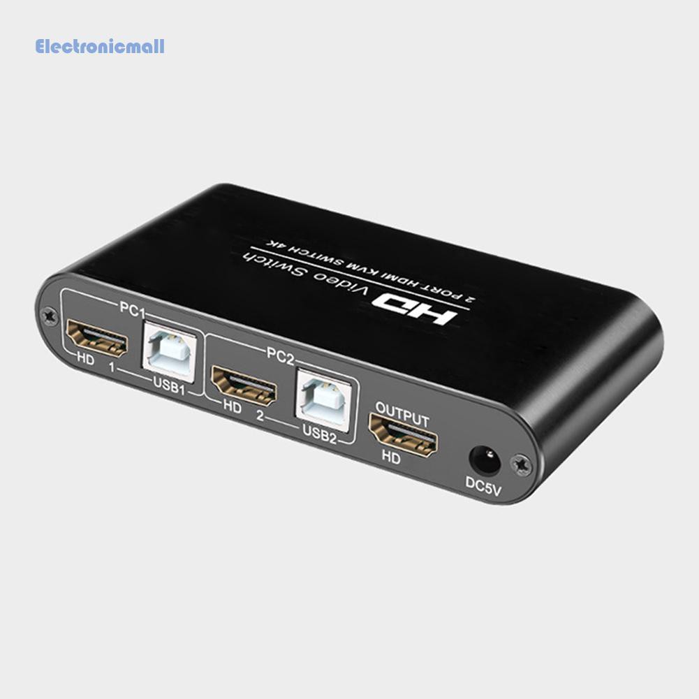 Đầu Chia Ra 2 Cổng Usb Hdmi-Compatible Kvm Cho Bàn Phím Máy In