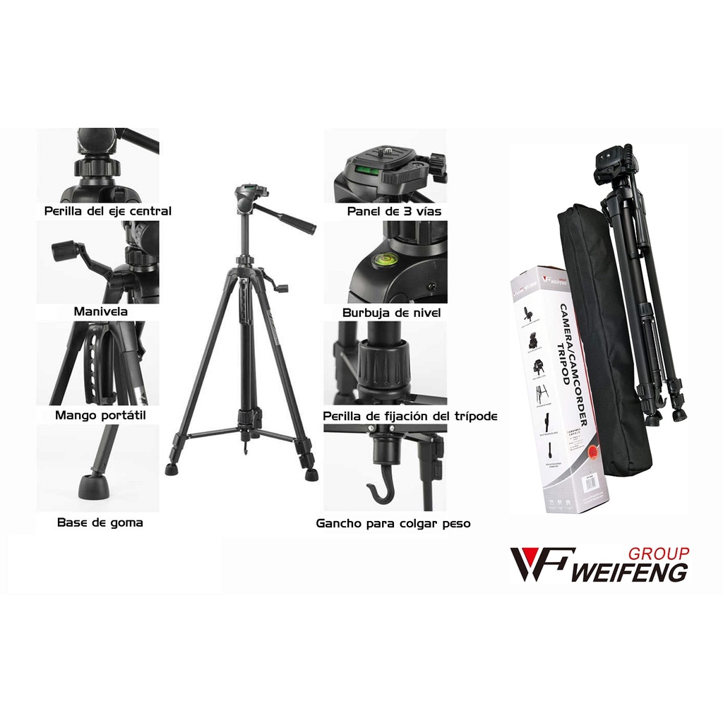 Chân máy ảnh Tripod Weifeng WT-3520