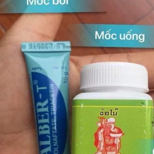 Mốc VIÊN Uống Ông Già HÀNG THÁI LAN CHO GÀ ĐÁ -gà Mốc lác dạng nặng vào chân lông