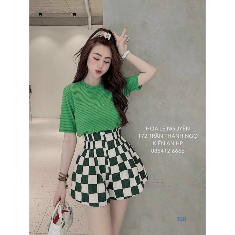 SÉT ÁO GÂN ,QUẦN KATE BỐ VÔ CÙNG BASIC NHƯNG LẠI SANG CHẢNH UP Thời Trang HHP Fashion