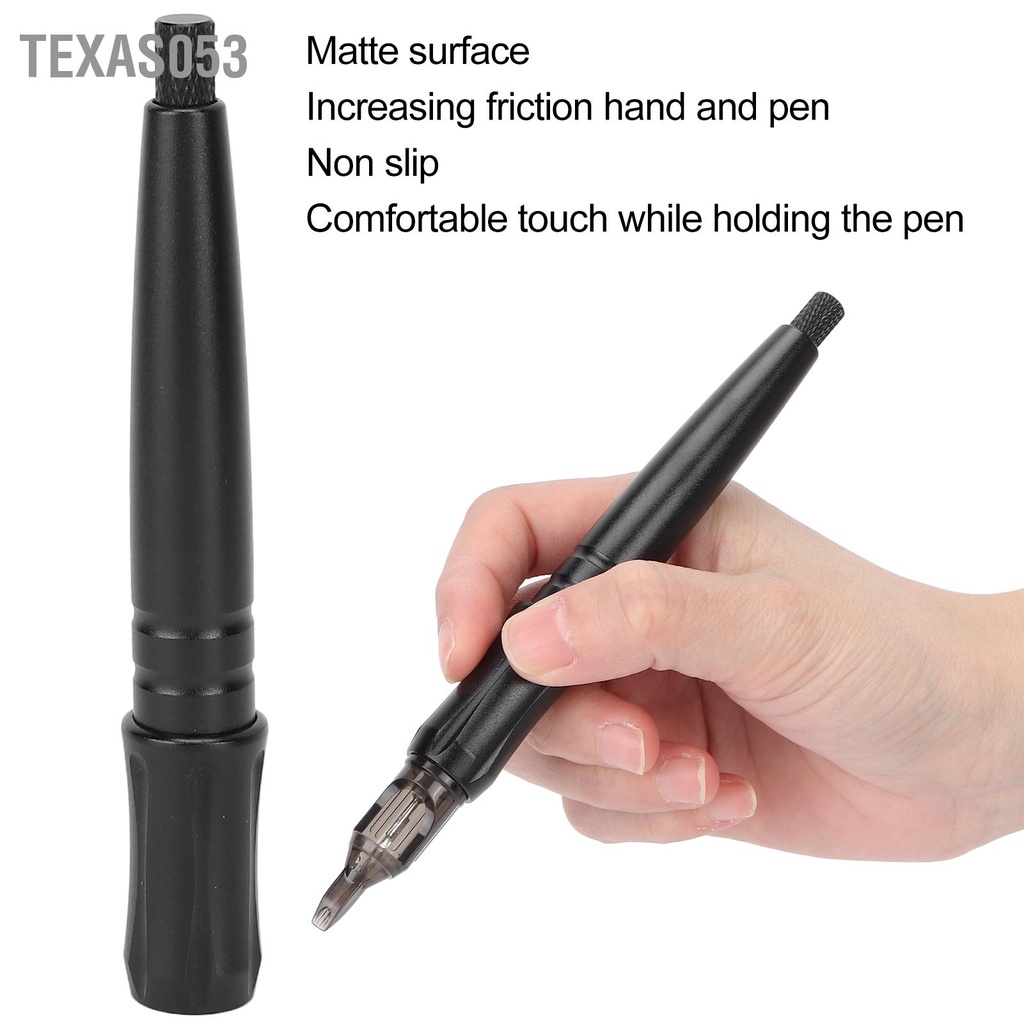 [Hàng HOT] Bút Xăm Hình Thủ Công Chuyên Nghiệp Hợp kim nhôm Hộp mực DIY (Không có kim)【Texas053】