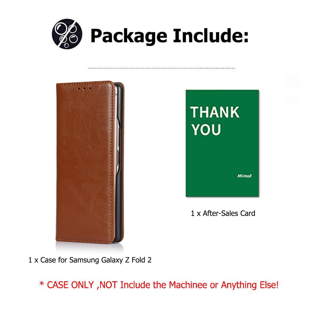 Miimall Bao Da Z Fold 2 Siêu Mỏng Bảo Vệ Toàn Diện Cho Điện Thoại Samsung Galaxy Z Fold 2 Phong Cách Kinh Doanh Ốp Lưng