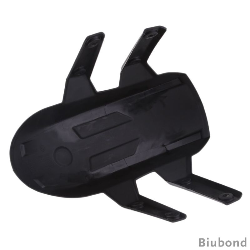 Đen Tấm Chắn Bùn Phía Sau Bằng Nhựa Kèm Giá Đỡ Cho Xe Mô Tô # 001