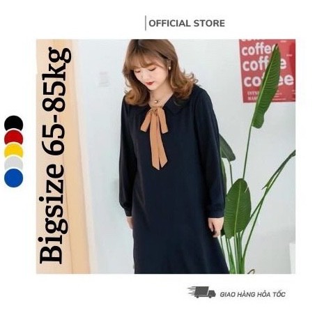 Đầm suông bigsize 65-85kg nữ tay dài ,đuôi cá ,đầm dáng xuông ,bầu bí bon chen thoải mái phù hợp đi chơi, đi công việc