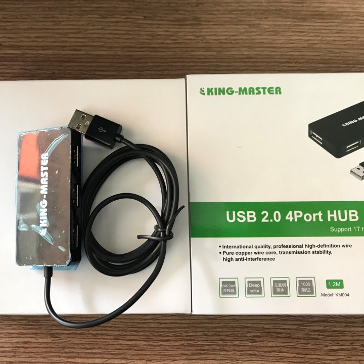 Hub chia 4 cổng USB 2.0 kingmaster KM004
