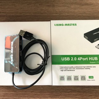 [Mã ELHA9 giảm 15% đơn 50K] Hub chia 4 cổng USB 2.0 kingmaster KM004