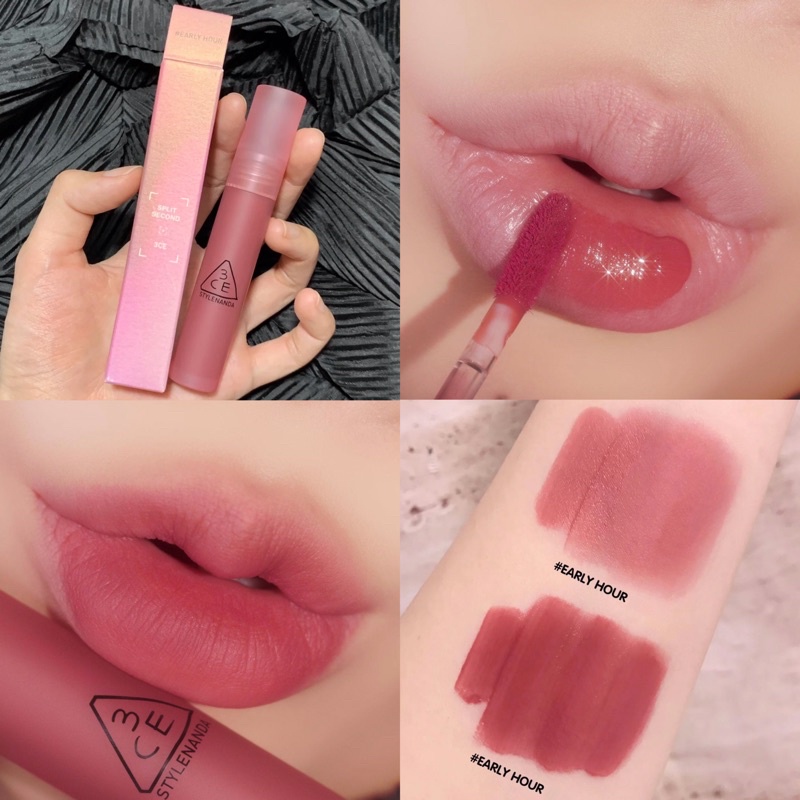 Son tint nước dạng kem siêu lì, lâu trôi 3ce Blur Water Tint