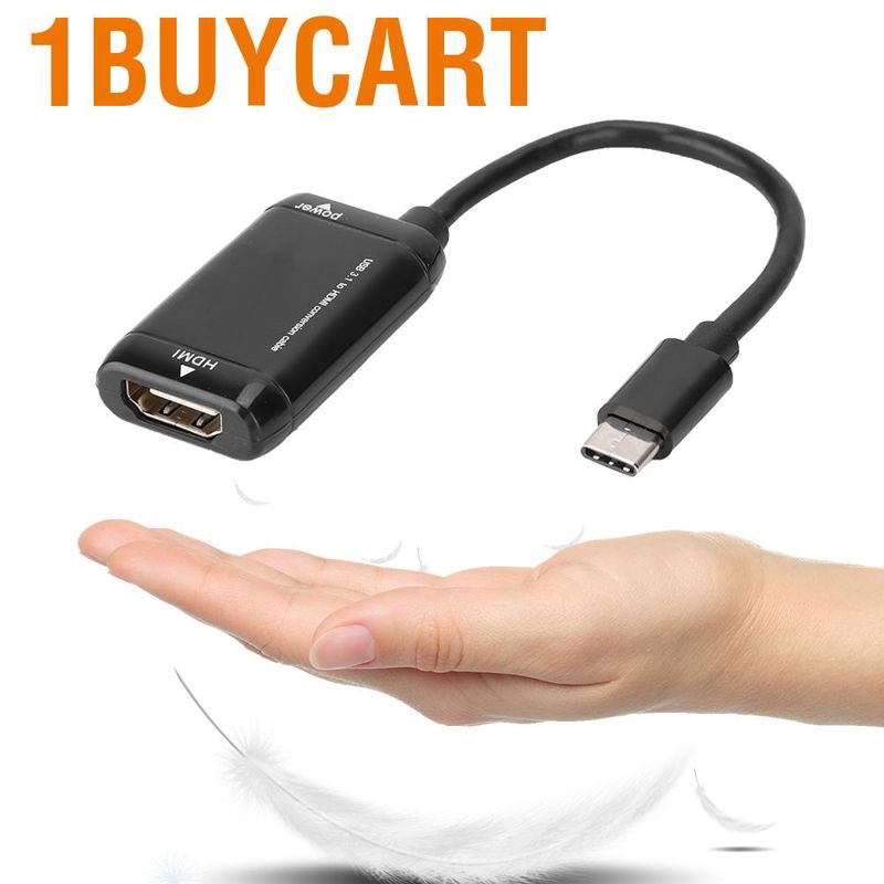 1 Dây Cáp Chuyển Đổi Usb-C Type C Sang Hdmi Usb 3.1 Cho Mhl Android Phone Tablet