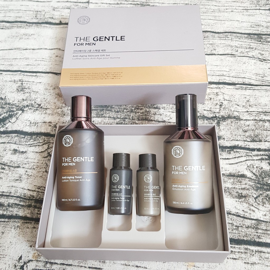 Bộ Dưỡng dành cho nam The Gentle For Men Anti Aging Skincare Gift Set