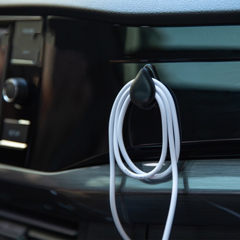 Móc Treo Đồ Gắn Xe Hơi Hình Giọt Nước Đơn Giản Không Để Lại Dấu Vết