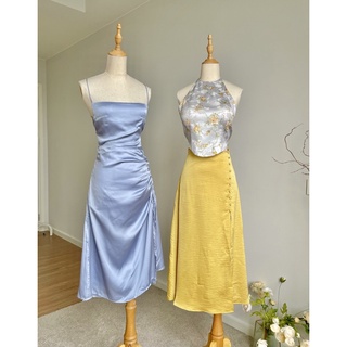 chân váy lụa xoè