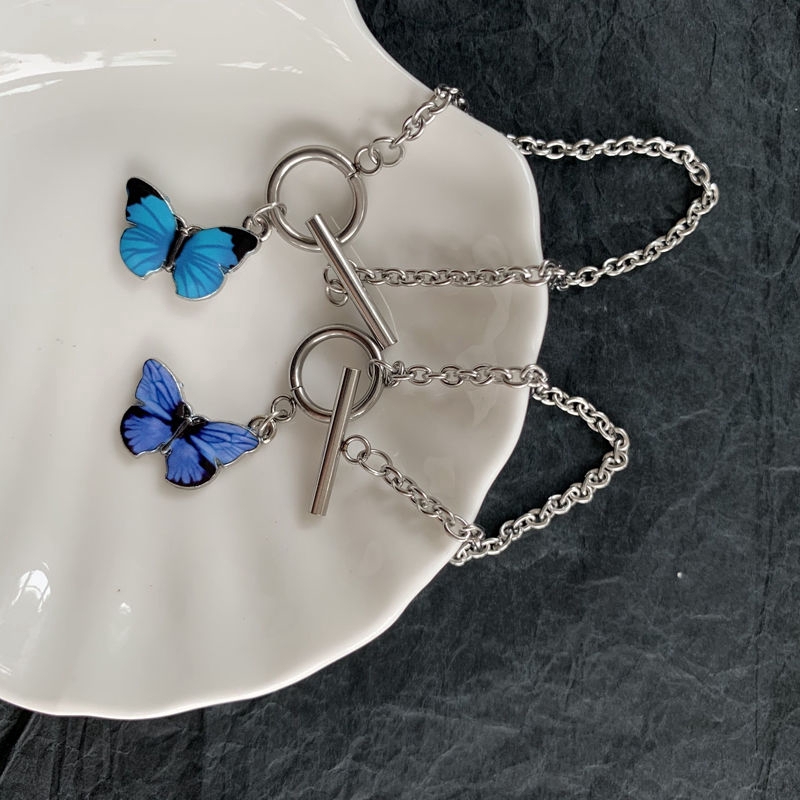 Vòng tay thiết kế hình bướm xinh xắn phong cách Hàn Quốc