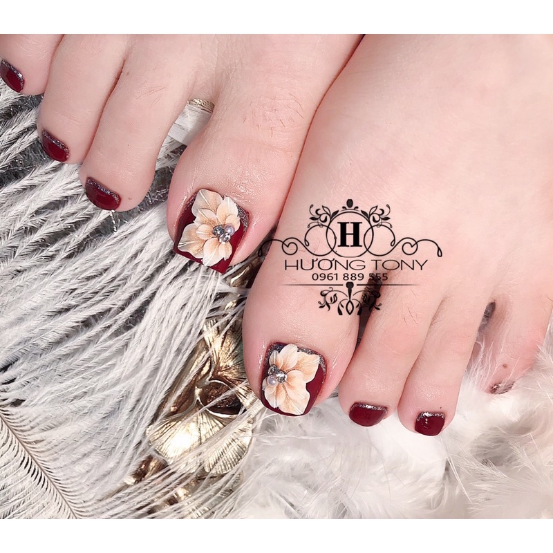 Hoa bọ nail, hoa chân