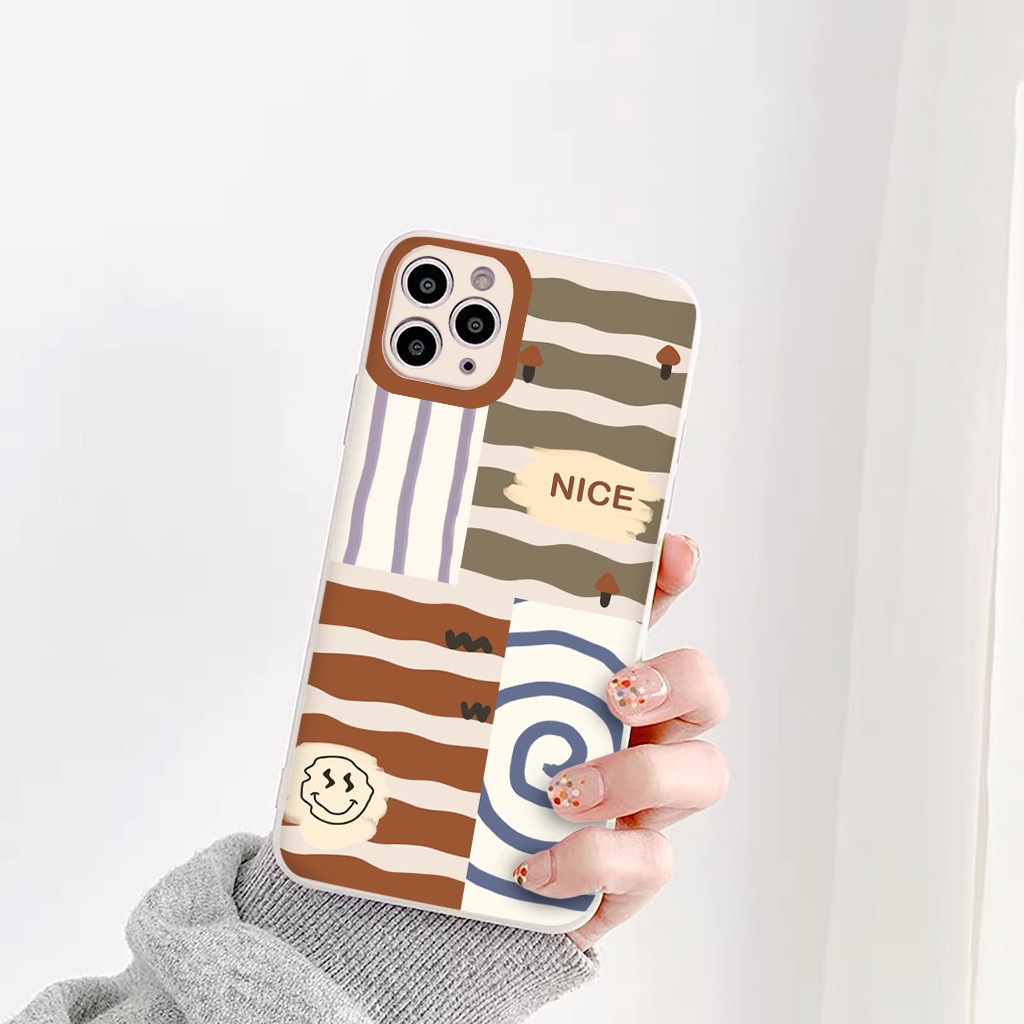 Ốp Iphone Họa tiết kẻ sắc màu Nice ốp lưng iphone cạnh vuông 6s/6plus/7plus/8plus/x/xsmax/11/12/13/pro/max/promax