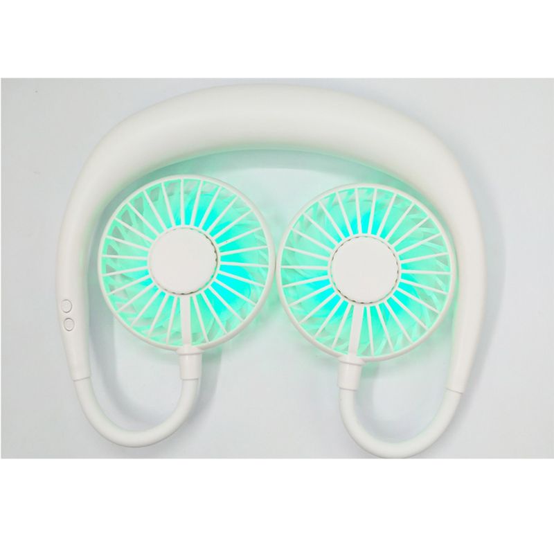 Quạt mini sạc usb Đeo Cổ Tiện Lợi Dành Cho Chơi Thể Thao Ngoài Trời