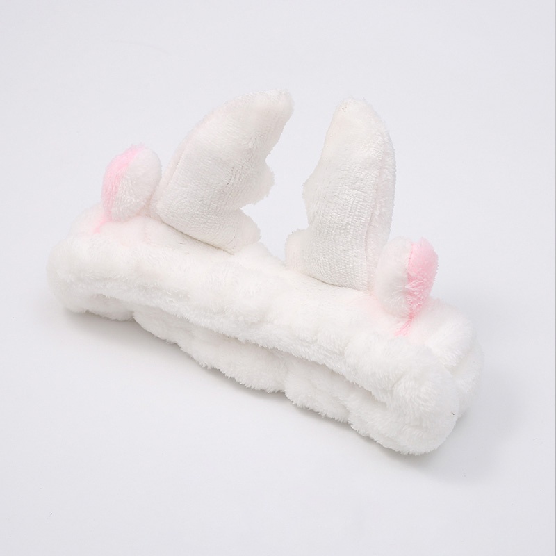 Băng đô Haimeikang chất liệu vải lông họa tiết dễ thương phong cách Hàn Quốc dùng khi rửa mặt