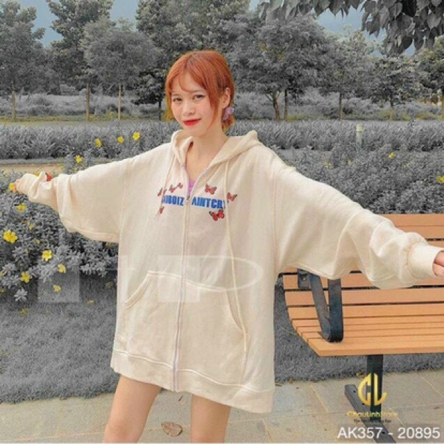 Áo Khoác Nỉ Bông Dày Dặn Form Rộng Unisex Bướm Áo Khoác Nữ Thun Nỉ in BƯỚM - AK3357 | BigBuy360 - bigbuy360.vn