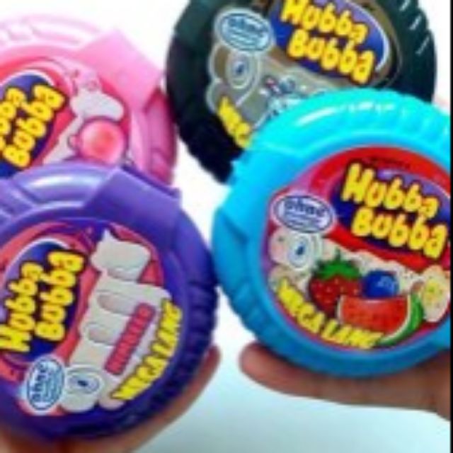 Combo 4 hộp Hubba Bubba cuộn gum dài 180 cm