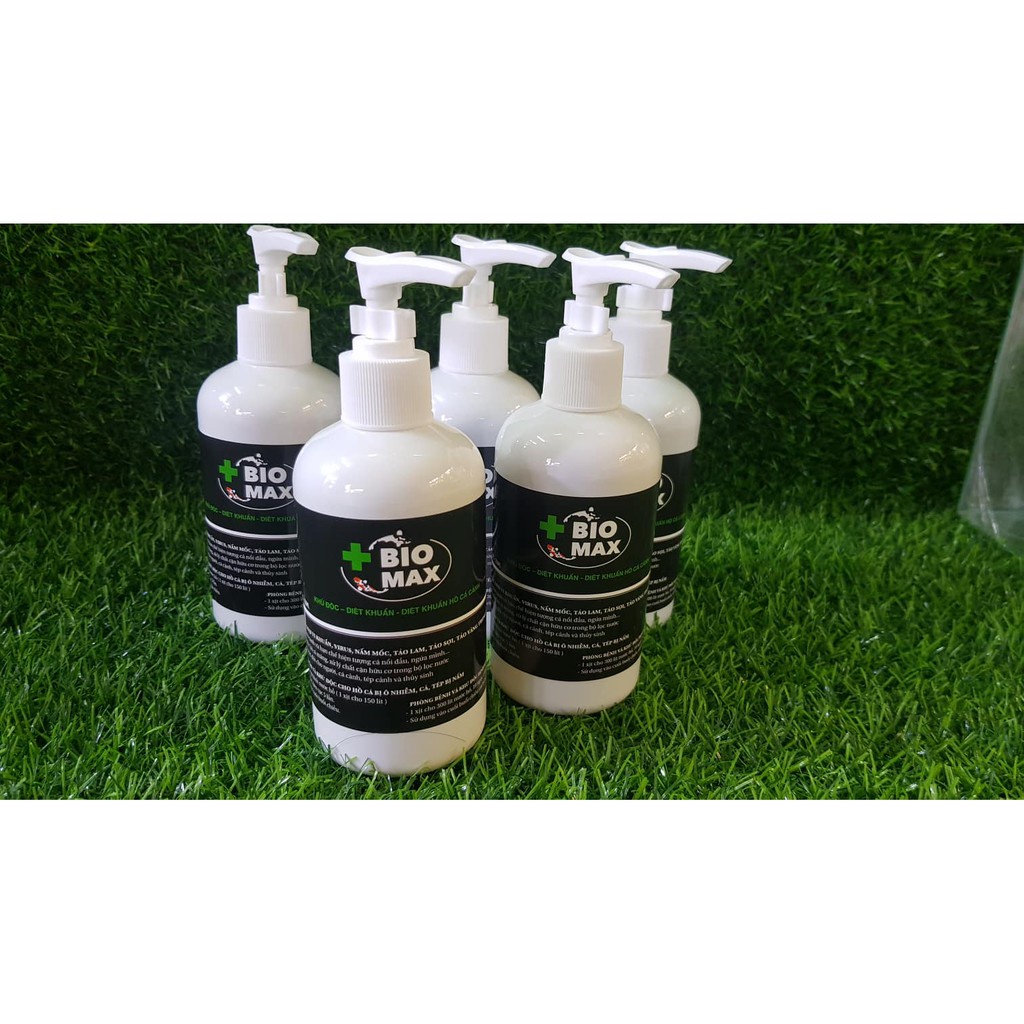 Bio Max 250ml - Khử độc tức thời - Diệt nấm khuẩn cho hồ cá cảnh