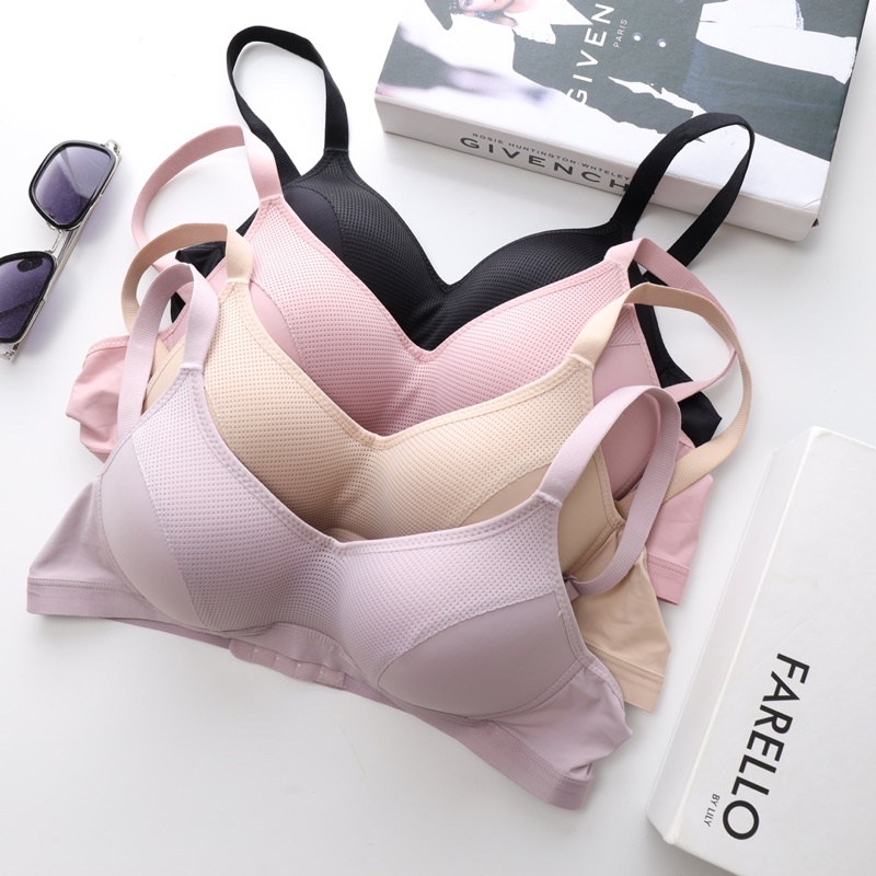 Áo ngực xuất xịn không gọng . Áo Lót mút mỏng chât liệu cotton cao cấp dành cho ngực lớn mặc thoải mái