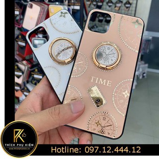 Ốp lưng kính +móc iphone 11/ iphone 11 pro/ iphone 11 pro max - time tybomb design