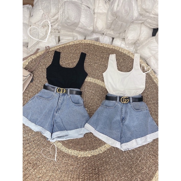 [Ảnh thật] Short jean giả váy siêu hot