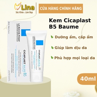 Kem b5 la roche posay phục hồi da 40ml - kem dưỡng ẩm da b5 mờ thâm, giảm mụn - lina beauty