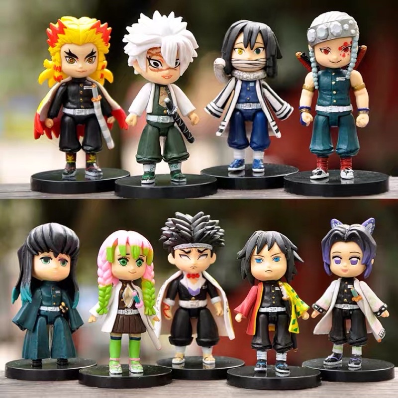 Mô hình nhân vật Thanh Gươm Diệt Quỷ, 9 Trụ Cột Trong Kimetsu No Yaiba - Figure Thanh Gươm Diệt Qủy