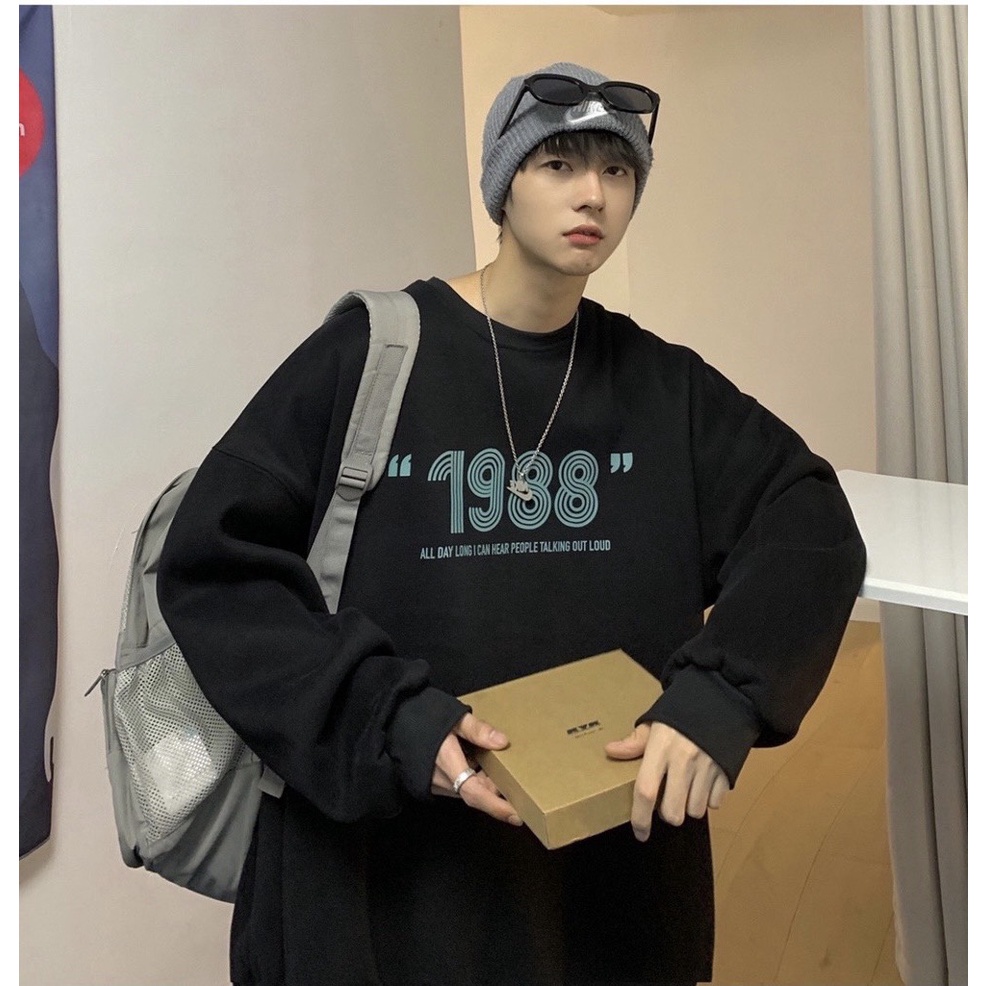 Áo Sweater , áo nỉ 1988 dáng rộng form trung rộng phong cách ulzzang