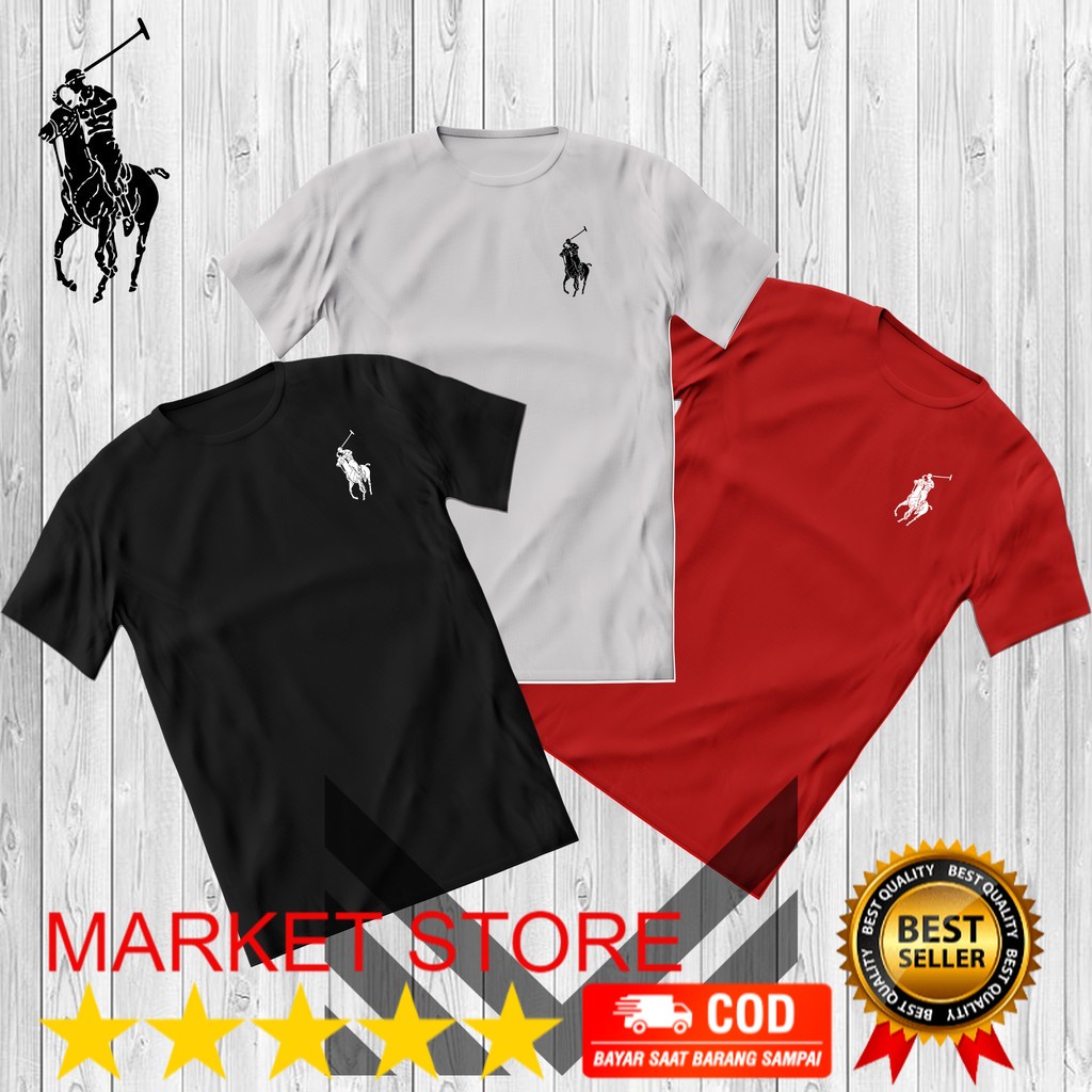 Áo Thun Tay Ngắn Cổ Tròn In LOGO Polo US Polo US Phối LOGO Thời Trang Cho Nam