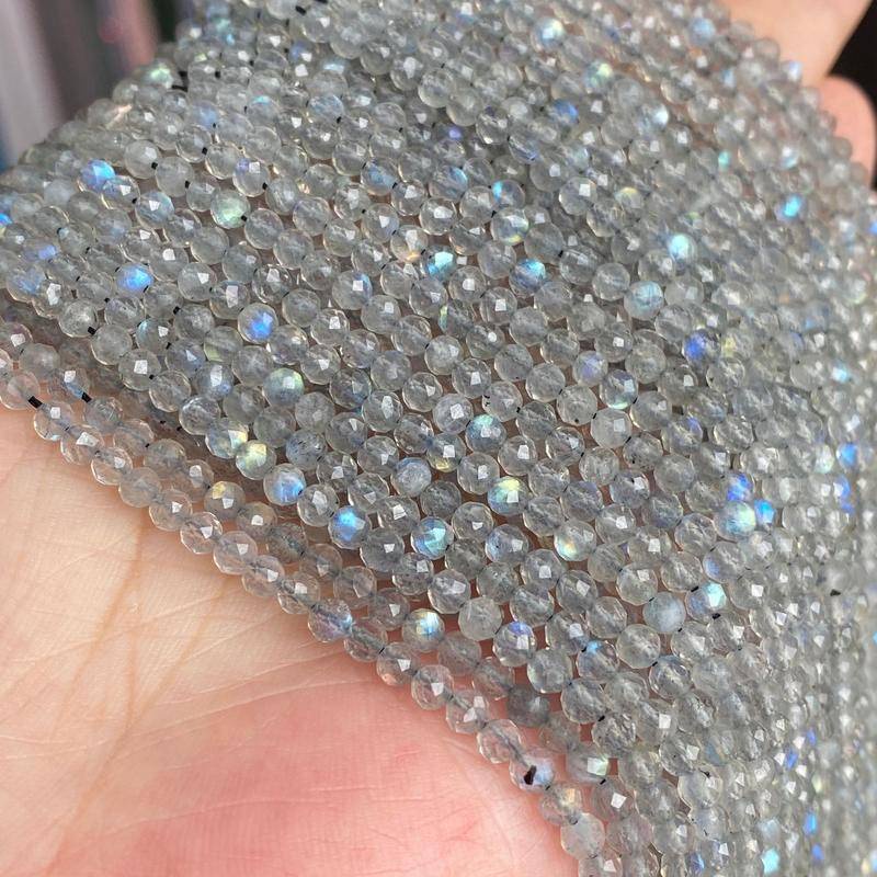 Đá Mặt Trăng Xám 3mm Tự Nhiên Cho Trang Trí