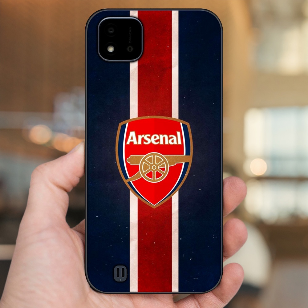 Ốp lưng Realme C11 2021, C20 viền đen in hình Arsenal FC