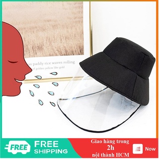 Mũ vải có kính chống vi khuẩn chống bụi bảo vệ mặt cho người lớn và trẻ em - TT0064
